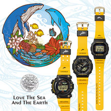 Load image into Gallery viewer, Casio G Shock 2023 x "Love The Sea And The Earth" ICERC Black/Yellow Frogman GW-8200K-9JR