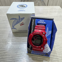 Load image into Gallery viewer, Casio G Shock 2003 ICERC Dolphin & Whale Frogman aka "Jelly Red" GW-203K-4JR