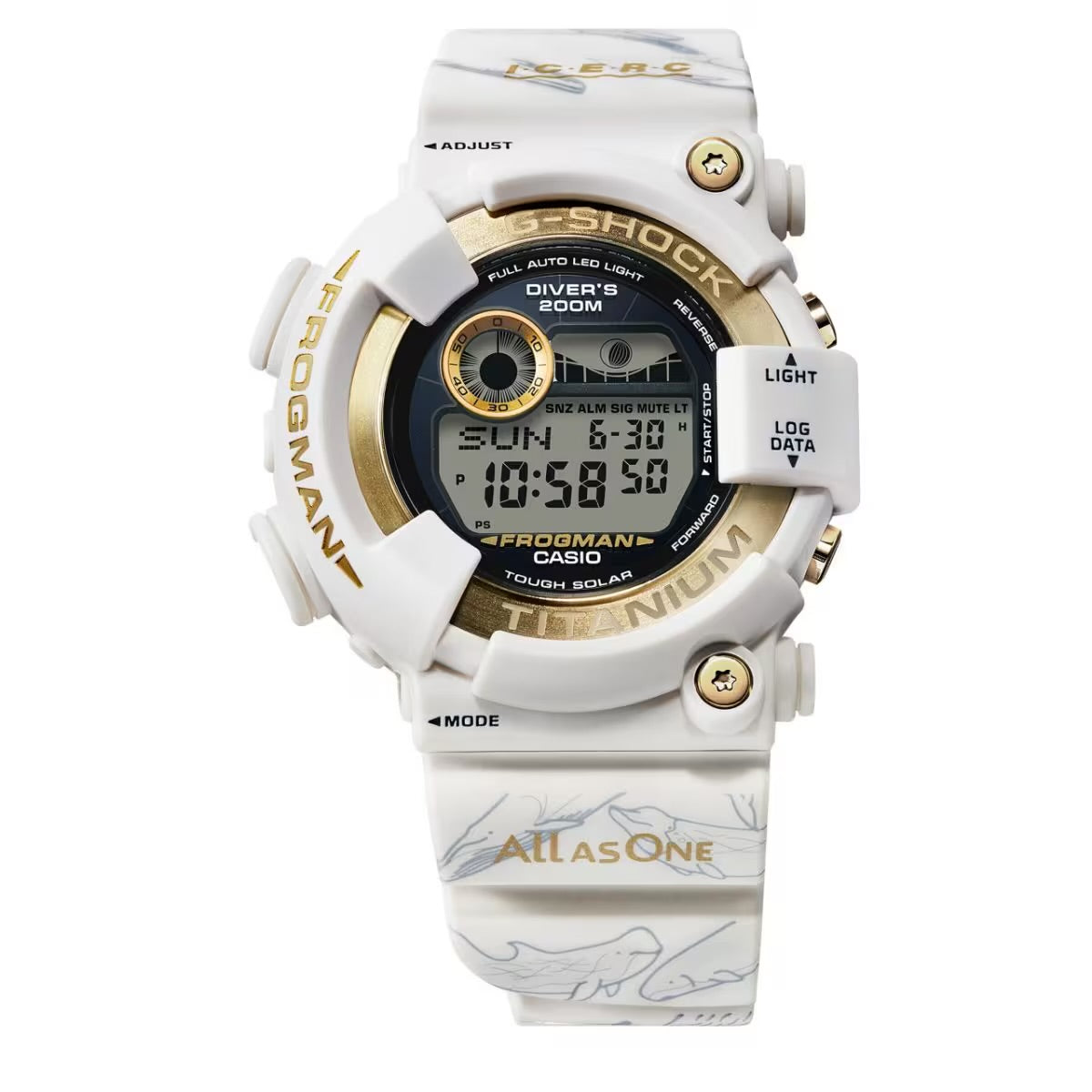 Casio G Shock 2024 x Love The Sea And The Earth ICERC White Gold Fro ELITE TIMEPIECEHK HONG KONG