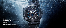 Load image into Gallery viewer, Casio G Shock 2023 Premium MRG high-end Titanium Analog Frogman unique asymmetrical design MRG-BF1000R-1ADR