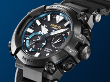 Load image into Gallery viewer, Casio G Shock 2023 Premium MRG high-end Titanium Analog Frogman unique asymmetrical design MRG-BF1000R-1ADR