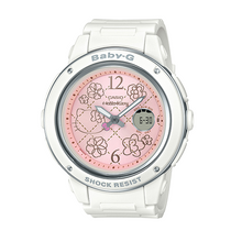 Load image into Gallery viewer, Casio BABY-G 25th Anniversary x "HELLO KITTY" (Pink Quilt) BGA-150KT (White)