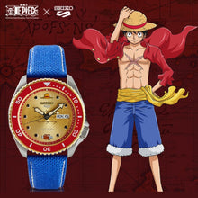 Load image into Gallery viewer, Seiko 2020 x "ONE PIECE" "Monkey D Luffy" Seiko 5 Sport Limited Edition SRPF60K1 (Gold)