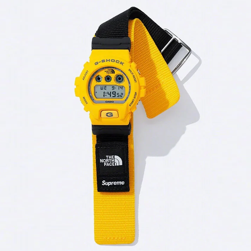 Supreme North Face G-SHOCK Watch Yellow Supreme North Face G-SHOCK Watch Yellow