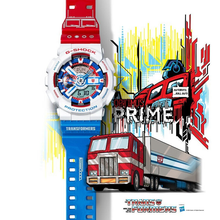 Load image into Gallery viewer, Casio G SHOCK 2022 x "TRANSFORMERS" Back to the 80s Series "OPTIMUS PRIME" Limited Edition GA-110OPT22-7BPFT