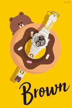 Load image into Gallery viewer, Casio G SHOCK S-Series x "LINE FRIENDS" Brown GMA-S120MF-7A2PRL