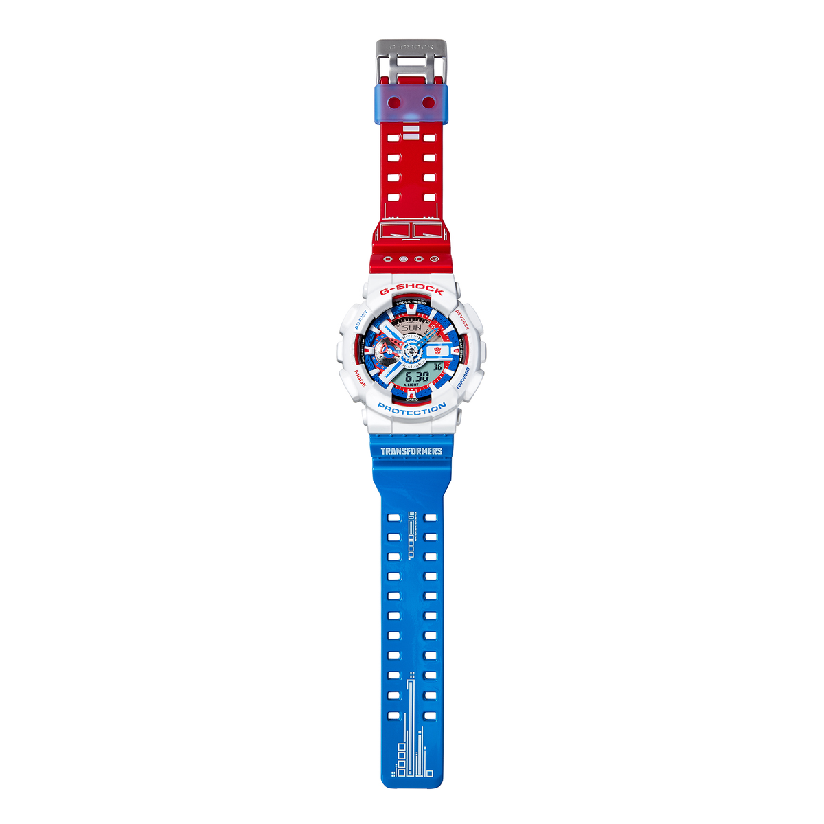 Casio G SHOCK 2022 x TRANSFORMERS Back to the 80s Series OPTIMUS PRIME Limited Edition GA 110OPT22 7BPFT
