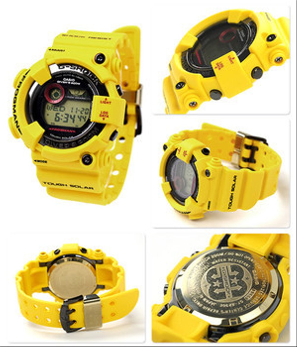 Casio G SHOCK 30th Anniversary LIGHTNING YELLOW Frogman GF-8230E – ELITE  TIMEPIECEHK-HONG KONG