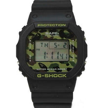 Load image into Gallery viewer, Casio G SHOCK x "A BATHING APE" BAPE DW-5600 NIGO® (Green Camo)