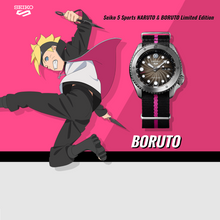 Load image into Gallery viewer, Seiko 2020 x "NARUTO & BORUTO" FULL SET of 7 Seiko 5 Sport Limited Edition
