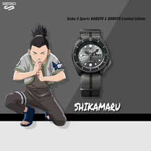 Load image into Gallery viewer, Seiko 2020 x "NARUTO & BORUTO" SHIKAMARU NARA Seiko 5 Sport Limited Edition SRPF75K1