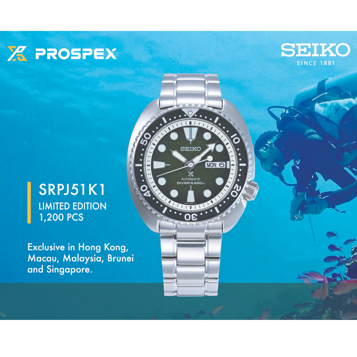 Seiko sales urchin green