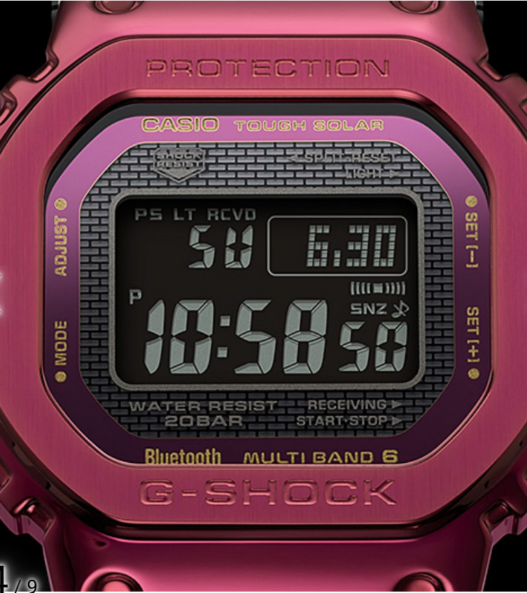 Maroon g shock discount watch