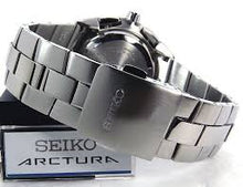 Load image into Gallery viewer, Seiko ARCTURA Kinetic Chronograph Stainless Steel Watch SNL045P1