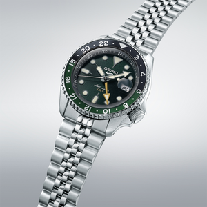 Seiko 5 Sport 2024 SKX Model "Bi Green" Specialist Style GMT series Caliber 4R34 Automatic Watch SSK035K1