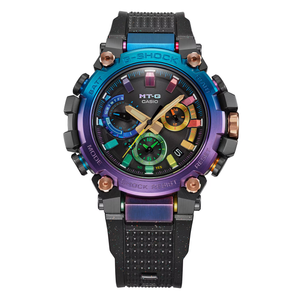 Casio G Shock 2024 Metal Twisted G Shock MTG GALAXY Carbon & Steel Bezel and Rainbow IP MTG-B3000DN