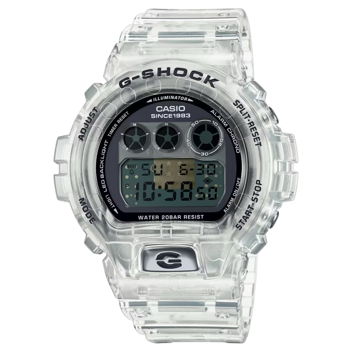 Casio 2023 G SHOCK "40th ANNIVERSARY" Clear Remix transparent components Series DW-6940RX