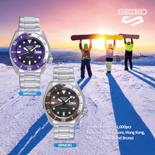 Load image into Gallery viewer, Seiko 5 Sports 2025 Thong Sia Exclusive 1000pcs Limited Edition "Winter Snow Purple Dial" SRPM11K1