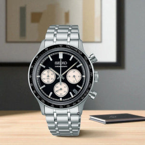 Seiko 2025 Sports Quartz Chronograph Collection Black Dial Caliber 8T63 SSB479P1