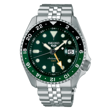 Load image into Gallery viewer, Seiko 5 Sport 2024 SKX Model &quot;Bi Green&quot; Specialist Style GMT series Caliber 4R34 Automatic Watch SSK035K1