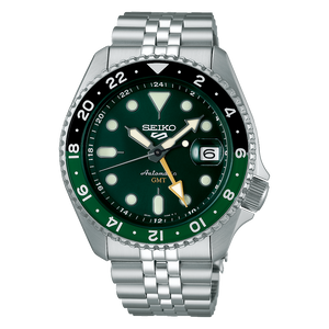 Seiko 5 Sport 2024 SKX Model "Bi Green" Specialist Style GMT series Caliber 4R34 Automatic Watch SSK035K1