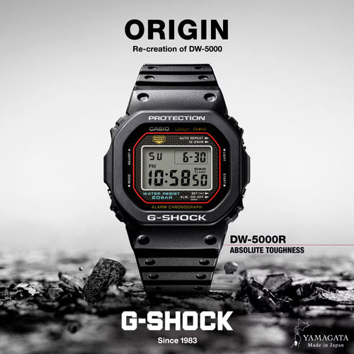 Casio G SHOCK 2024 Re-creation of the original first-generation Screw lock Back DW-5000R