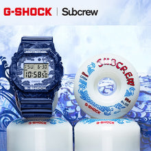 Load image into Gallery viewer, Casio G SHOCK 2022 x &quot;SUBCREW&quot; China Blue Porcelain Series Special Box Set Limited Edition DW-5600BWP-2PFS