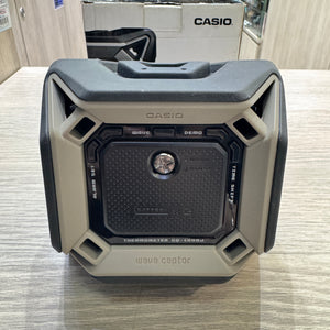 Casio G SHOCK Style Muscle Alarm Clock with Thermometer LED Light & Wave Ceptor GQ-1000J