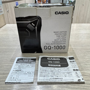 Casio G SHOCK Style Muscle Alarm Clock with Thermometer LED Light & Wave Ceptor GQ-1000J