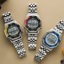 Load image into Gallery viewer, Seiko 2025 Digital Quartz Essentials watch &quot;Rotocall&quot; Astronauts Collection Yellow &amp; Black SMGG17P1