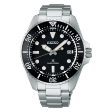 Load image into Gallery viewer, Seiko PROSPEX 2024 Solar Diver’s in Pure Black Style Caliber V157 SNE597P1