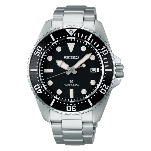 Seiko PROSPEX 2024 Solar Diver’s in Pure Black Style Caliber V157 SNE597P1