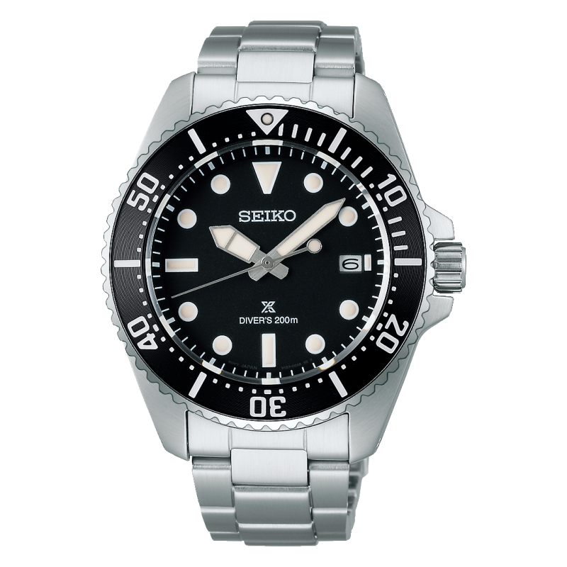 Seiko PROSPEX 2024 Solar Diver’s in Pure Black Style Caliber V157 SNE597P1