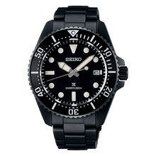 Load image into Gallery viewer, Seiko PROSPEX 2024 Solar Diver’s in All Black Style Caliber V157 SNE599P1