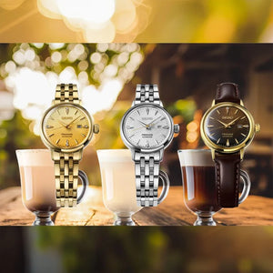 Seiko PRESAGE 2025 Cocktail Time Series "Eggnog" with Diamond-set 30mm SRE018J1