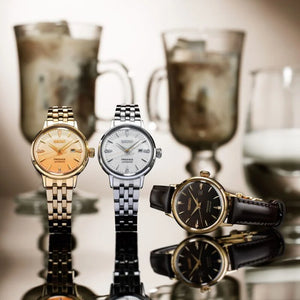 Seiko PRESAGE 2025 Cocktail Time Series "Eggnog" with Diamond-set 30mm SRE018J1