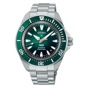 Seiko Presage 2025 x "PADI" 60th Anniversary 4R Compact Mechanical Diver’s Watch in Underwater Green SRPL53K1