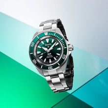 Load image into Gallery viewer, Seiko Presage 2025 x &quot;PADI&quot; 60th Anniversary 4R Compact Mechanical Diver’s Watch in Underwater Green SRPL53K1