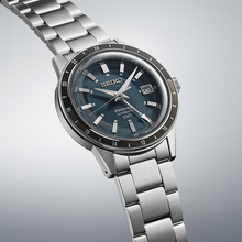 Load image into Gallery viewer, Seiko Presage 2023 &quot;Petrol Blue&quot; GMT 60s Road Trip style Automatic watch caliber 4R34 SSK009J1