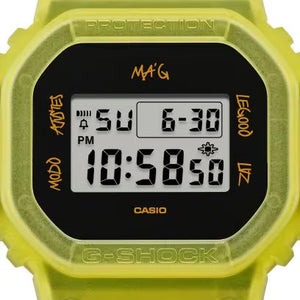 Casio G SHOCK 2025 x J Balvin collaboration model "Energía themes" DWE-5600JB