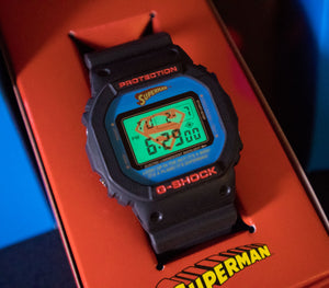 Casio G SHOCK 2007 x "DC Comics" "SUPERMAN" Japan Exclusive Model DW-5600VTSUP