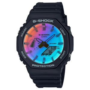 Casio G SHOCK 2022 "Iridescent Color Series" Rainbow vapor deposition glass GA-2100SR-1