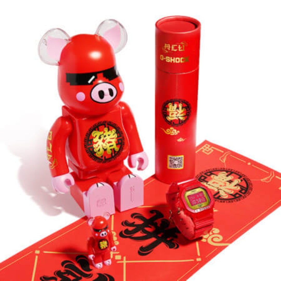 Casio G Shock x ACU x MEDICOM Toy Bearbrick official B set DW 5600 ELITE TIMEPIECEHK HONG KONG