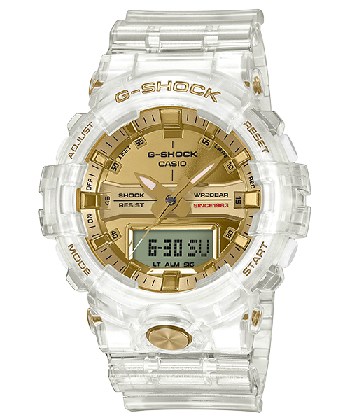Casio G SHOCK 35th Anniversary GLACIER GOLD Series GA 835E ELITE TIMEPIECEHK HONG KONG