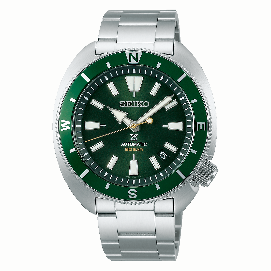 Seiko prospex 自動巻き　グリーン セイコー創業140周年記念としてグリーンの限定ダイバーズが