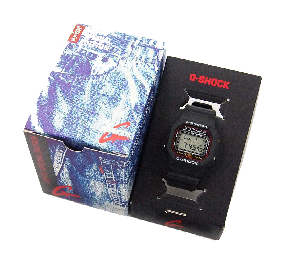 【電池交換済】G-SHOCK×リーバイス 1000限定 LVGS-5600 電池交換済】G-SHOCK×LEVI'S Gショック×リーバイス 1000限定
