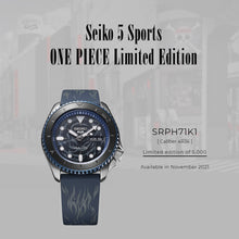 Load image into Gallery viewer, Seiko 5 Sports 2021 x &quot;ONE PIECE&quot; &quot;SABO&quot; Limited Edition Caliber 4R36 SRPH71K1