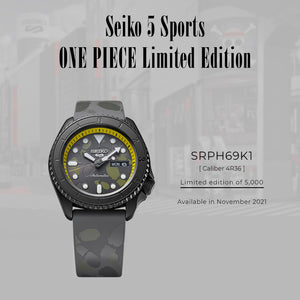 Seiko 5 Sports 2021 x "ONE PIECE SET" 5 character Luffy Sanji Law Zoro Sabo Limited Edition