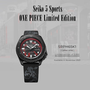 Seiko 5 Sports 2021 x "ONE PIECE SET" 5 character Luffy Sanji Law Zoro Sabo Limited Edition