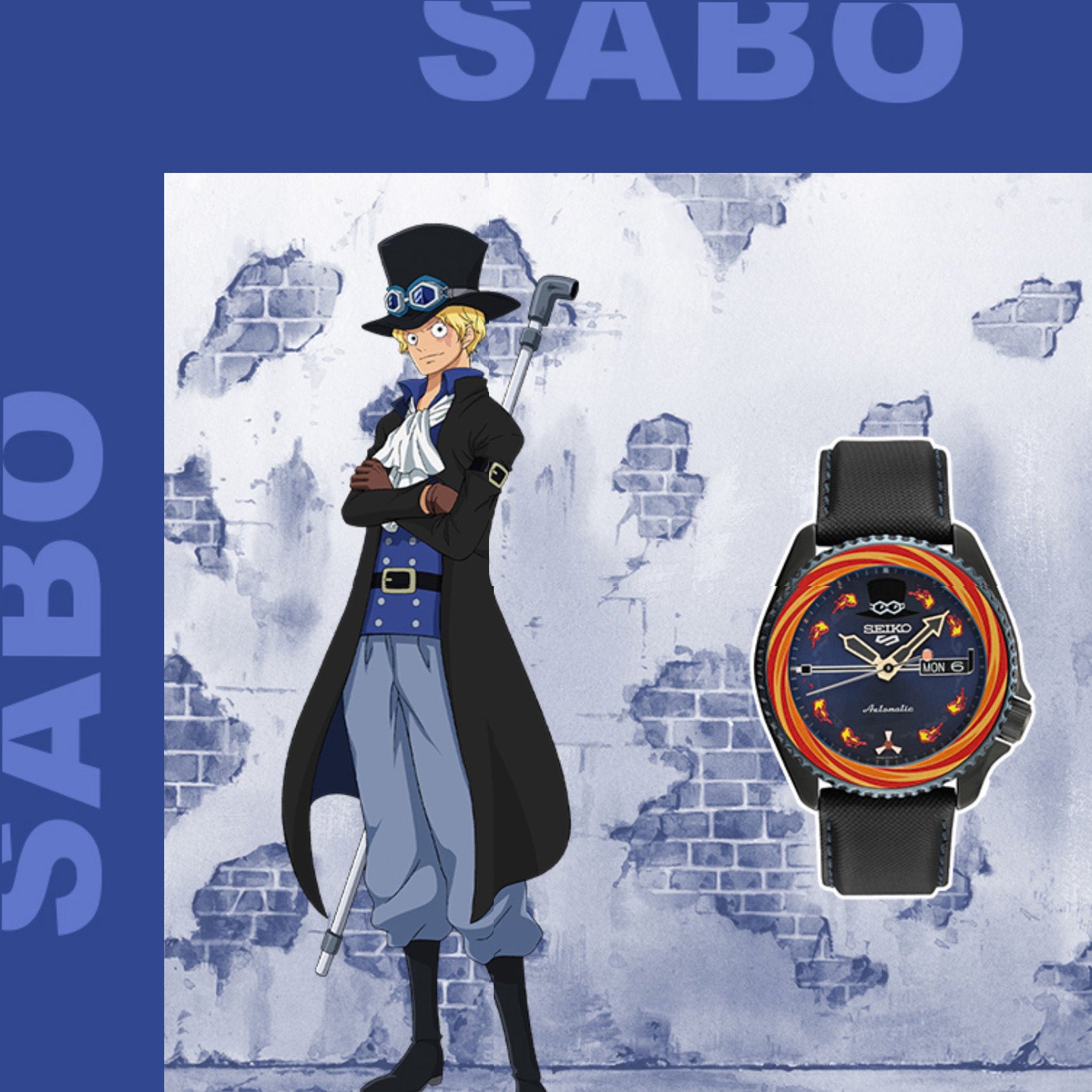 新品未使用SEIKO セイコー ONEPIECE ワンピース コラボ サボ - 腕時計 ...